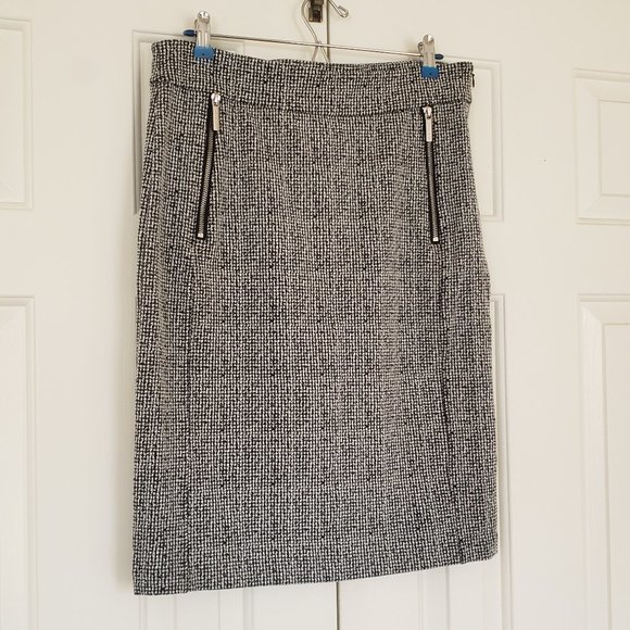 Michael Kors Houndstooth Pencil Skirt - NWT - Size L - Picture 3 of 14